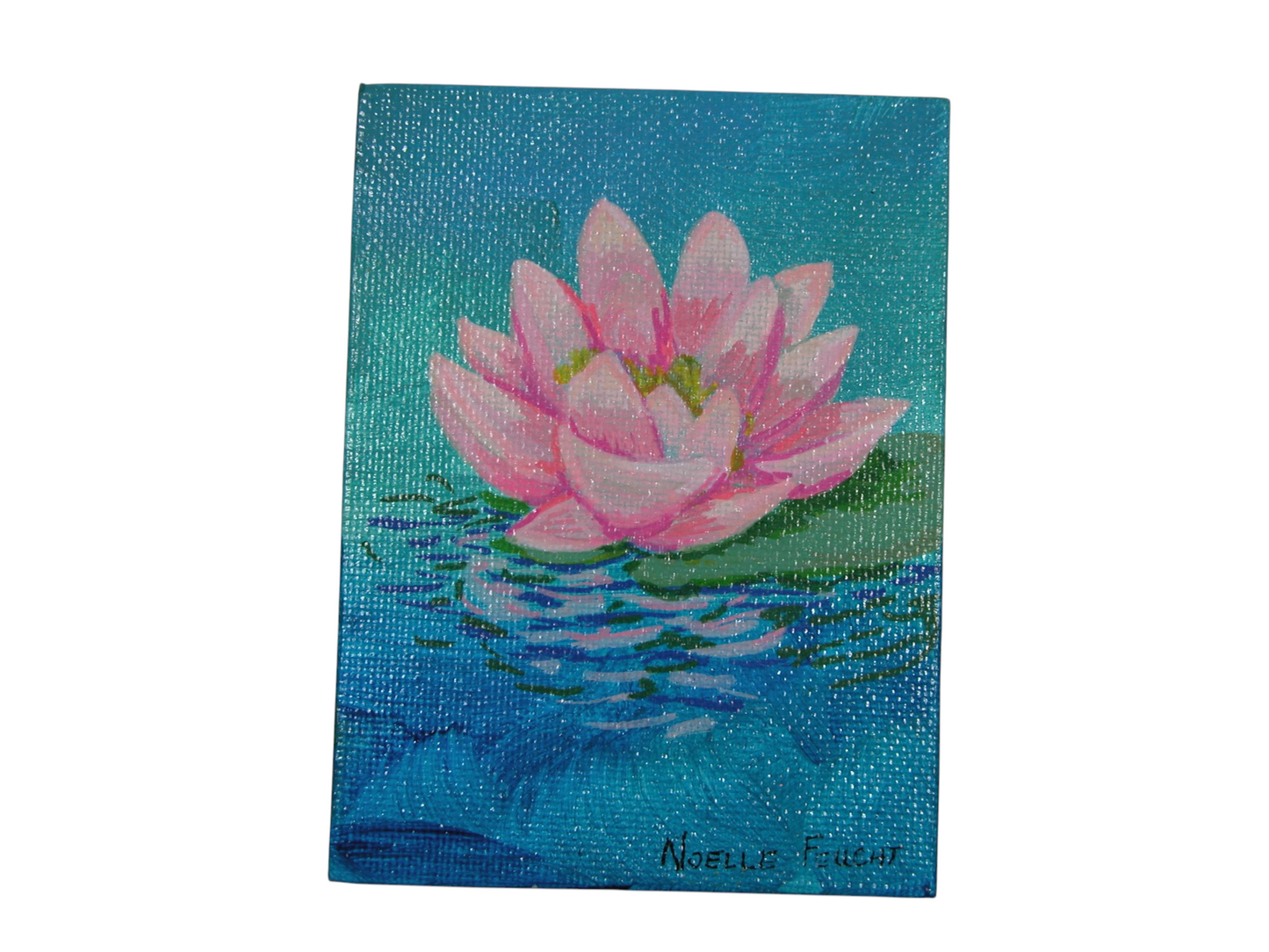 Original Acrylic Art By Noelle 3" X 4"  ART246