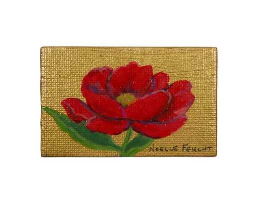 Original Acrylic Art By Noelle 1.75" X 2.75" Iris ART241 Magnet