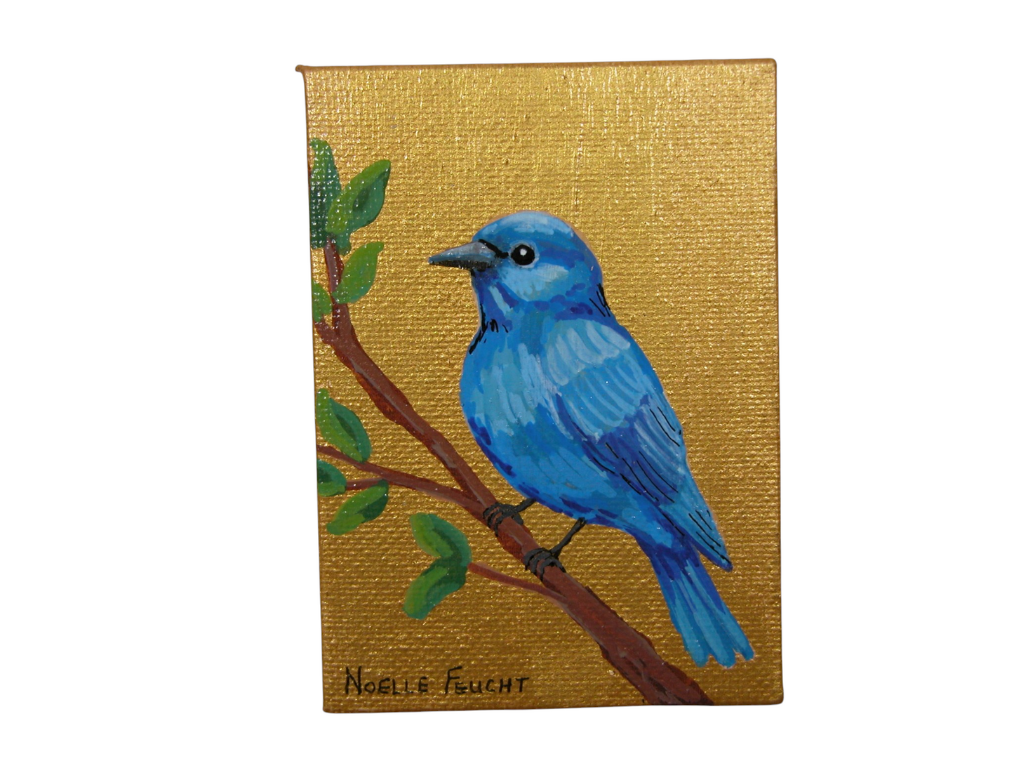 Original Acrylic Art By Noelle 2.5" X 3.5"  ART243