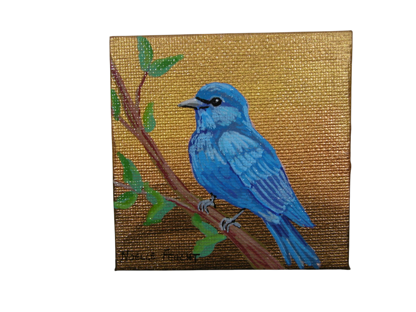 Original Acrylic Art By Noelle 3" X 3"  ART244
