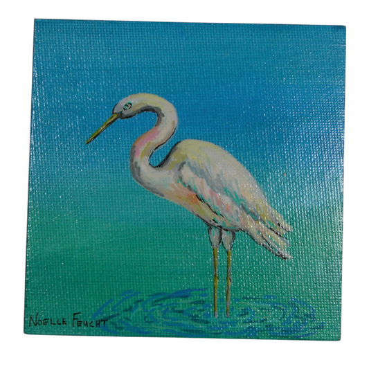 Original Acrylic Art By Noelle 4" X 4"  ART253