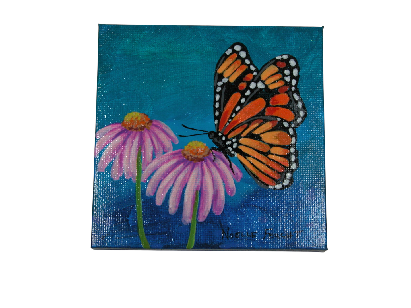 Original Acrylic Art By Noelle 4" X 4"  ART248