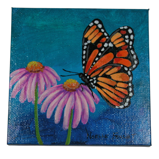 Original Acrylic Art By Noelle 4" X 4"  ART248
