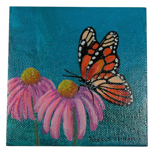 Original Acrylic Art By Noelle 4" X 4"  ART249