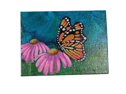 Original Acrylic Art By Noelle 3" X 4"  ART247