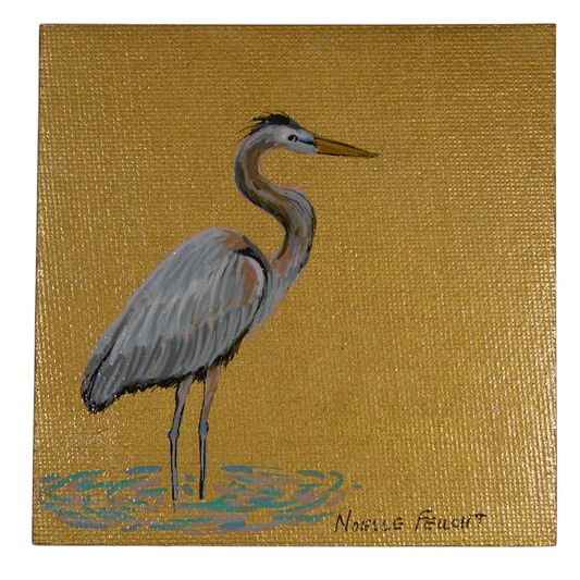 Original Acrylic Art By Noelle 4" X 4"  ART252