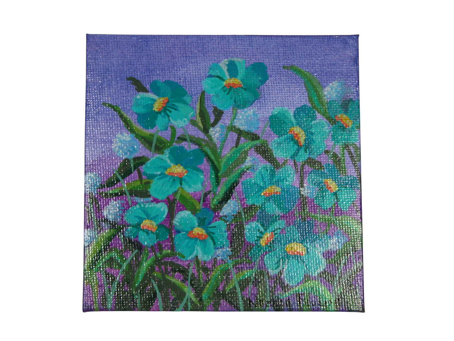 Original Acrylic Art By Noelle 4" X 4"  ART250