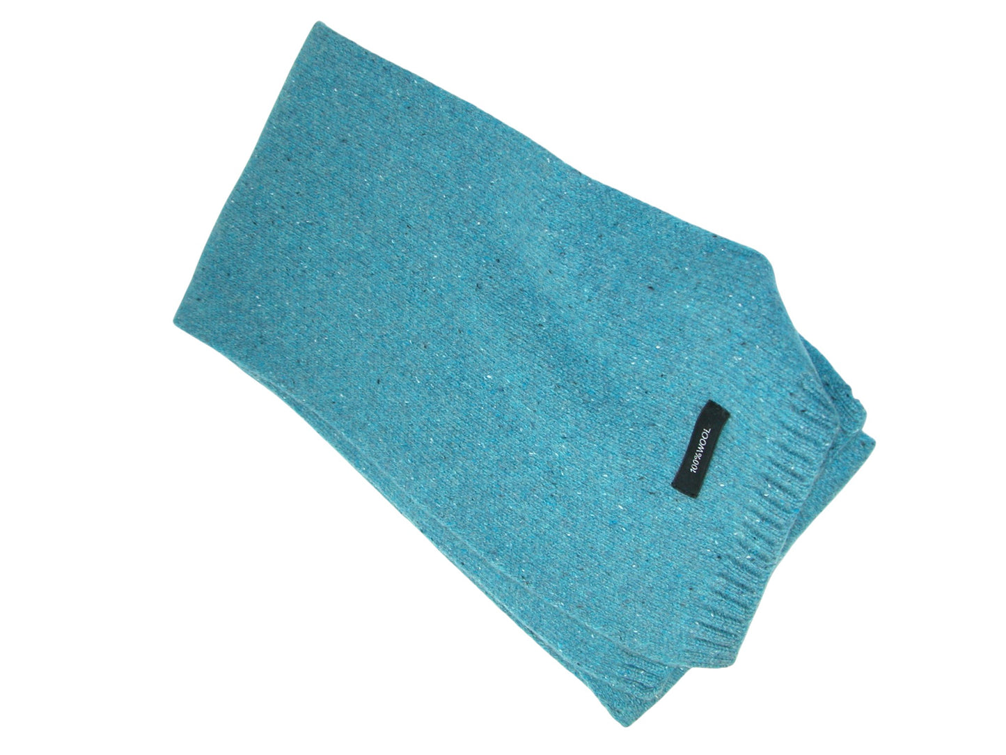 Knit Cyan Blue Wool Scarf GF4134