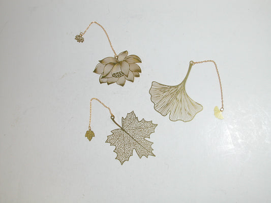 Gold Metal Bookmark GF2057
