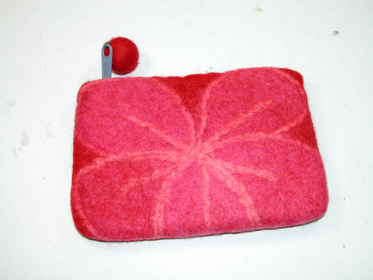 Coin Purse Red Felt GF2056