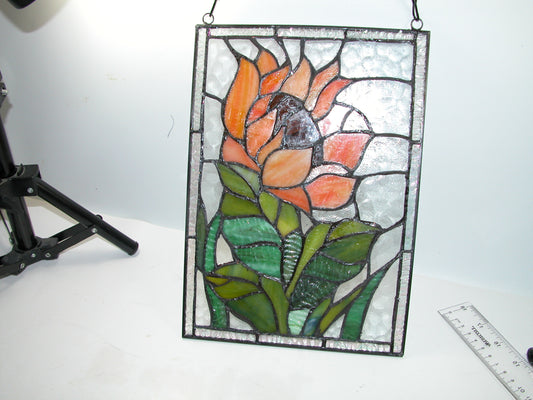 Stained Glass Peach Flower GF2171