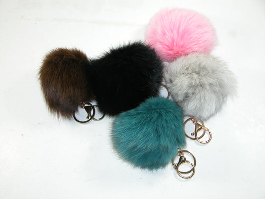 Fur Poof Keychain Purse Charm GF2199
