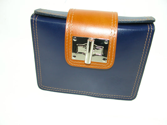 Italian Leather handbag Purse with Clasp GF3006