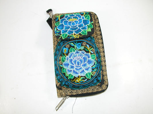 Embroidered Wallet Wristlet Phone GF3047