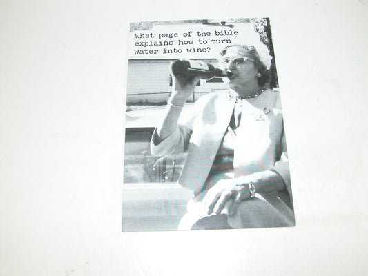 Greeting Card Water into Wine GF3064