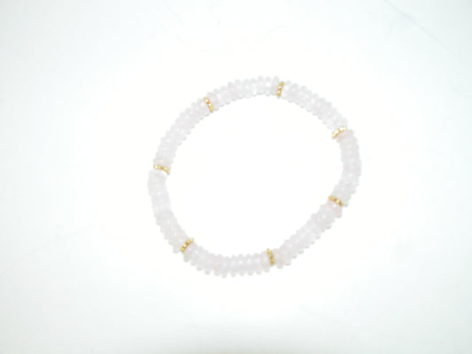 Rondell Stretch Bracelet GF3099 Rose Quartz