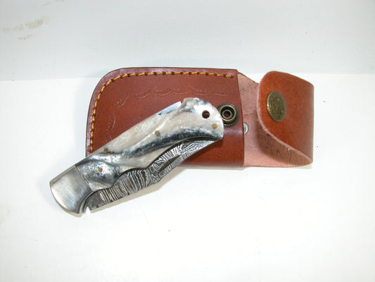 Folding Knife White and Grey GF3118