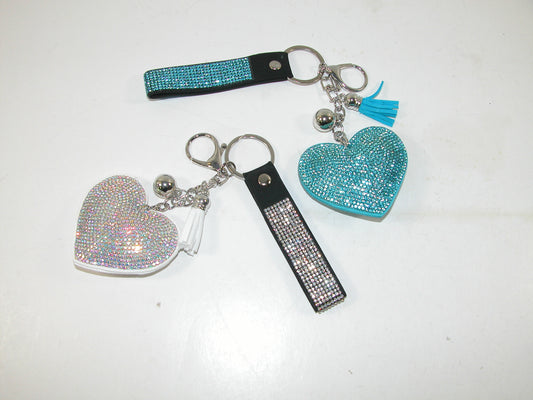 Bling Heart Purse Charms Key Chain GF3151