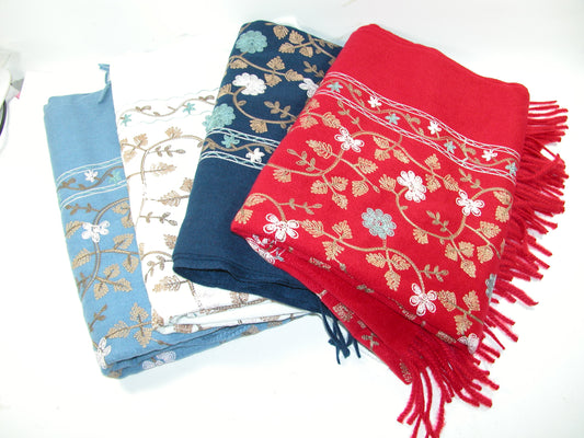 Embroidered Wool Pashmina GF3155