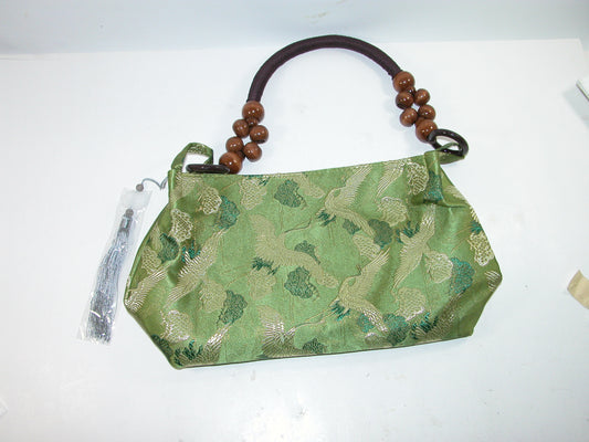 Green Crane Handbag Purse GF3223