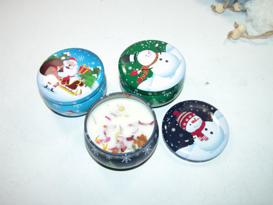 Christmas Candle Tin C1006