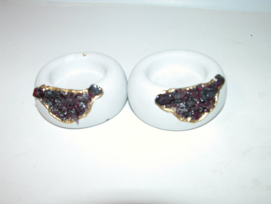 Garnet Gemstone Votive Candle Holder GF3232