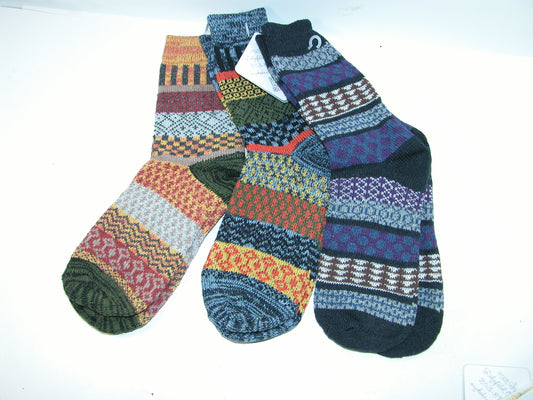 Heavy Wool Pattern Sock GF3242
