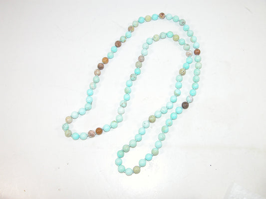 Turquoise 36 Inch Knotted Necklace N101