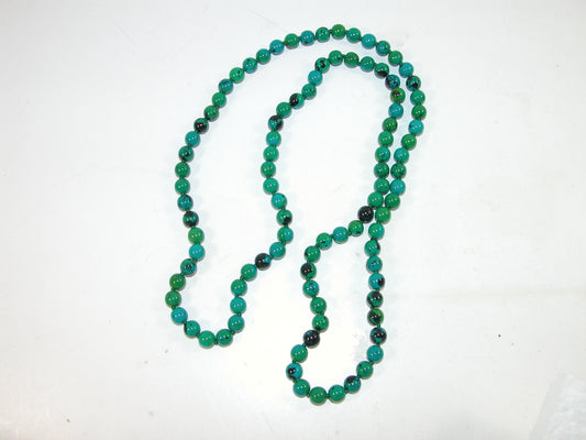Azurite 36 Inch Knotted Necklace N103
