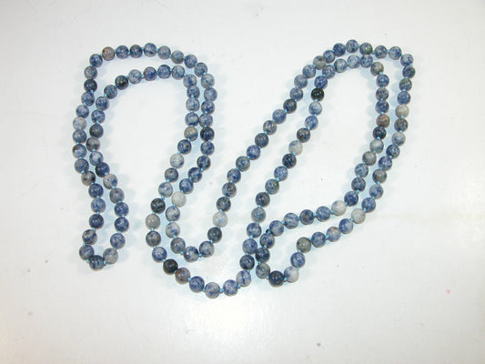 Sodalite 60 Inch Knotted Necklace N106