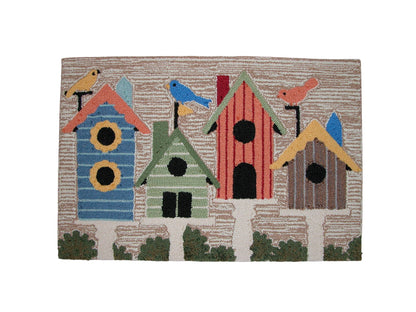 Bird House Hand-Tufted Rug (GF4186)