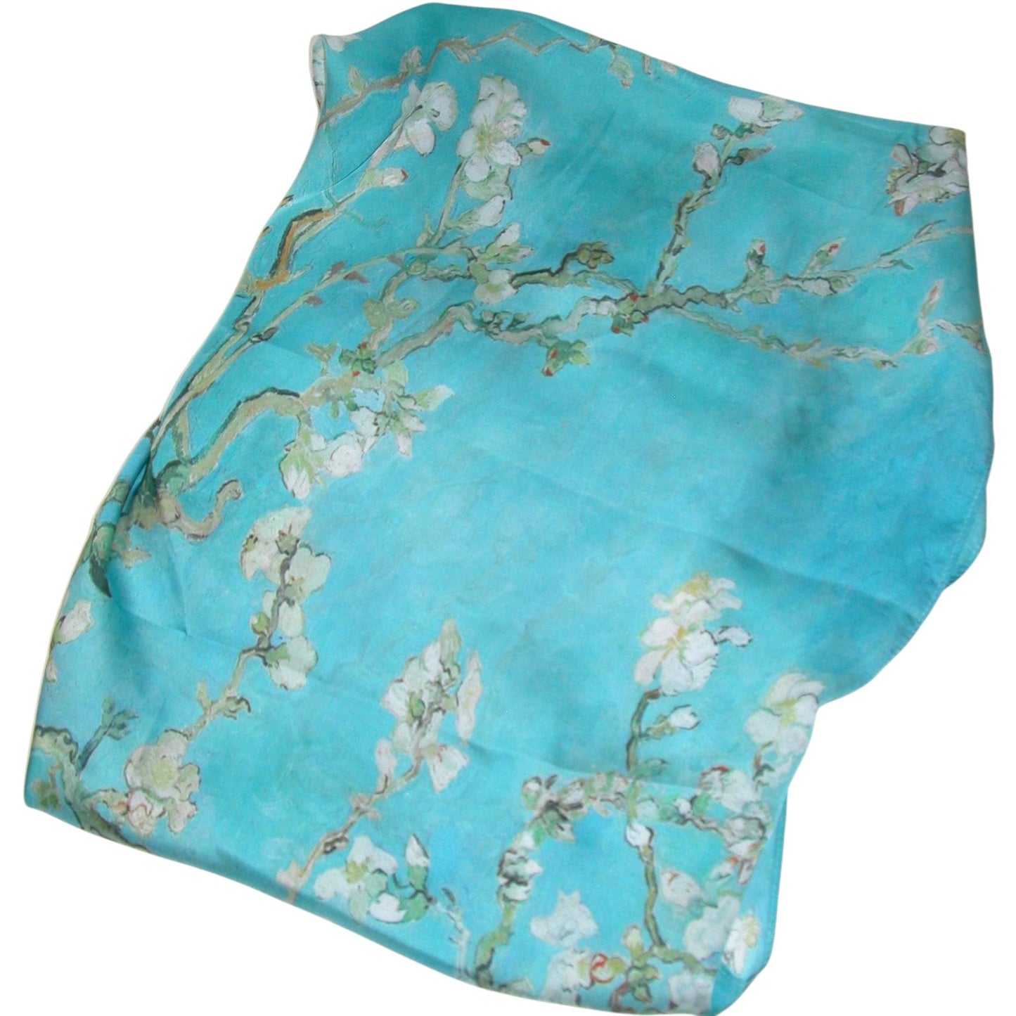 Van Gogh Turquoise Long Sheer Scarf (GF4190)