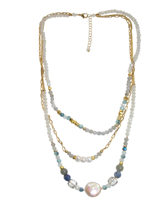 N5559 3 Strand Layered Necklace
