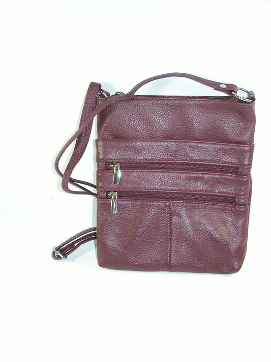 Wine Zipper Crossbody Purse Handbag GF3287