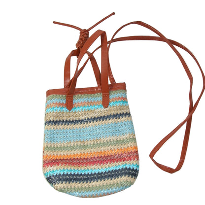 Striped Sling Bag, Rust (GF4373)