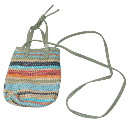 Striped Sling Bag, Sage (GF4372)