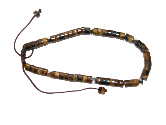 Rondell Adjustable Gemstone Bracelet BR24 Tiger’s Eye