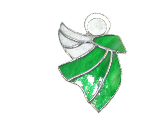 Green Angel Stained Glass GF3348 by Lori