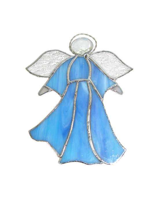 Light Blue Angel Stained Glass GF3349 by Lori
