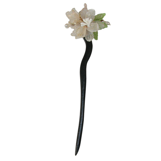 Floral Hair Stick Wood (GF4331)
