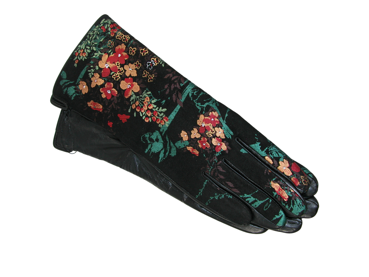 Hand Painted Leather Gloves GF3339