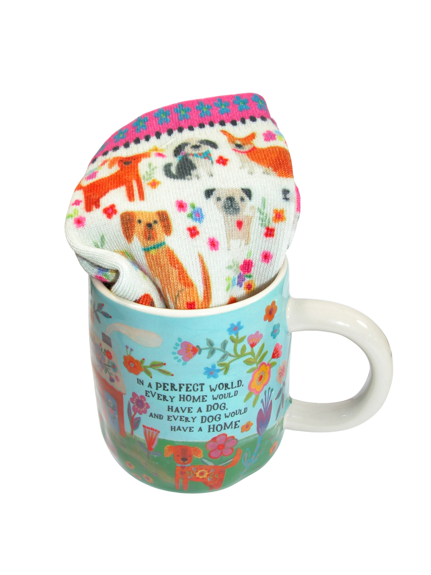 Dog Has Home Mug with Socks GF1717