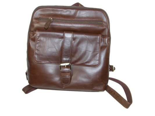 Leather Brown Backpack GF3386