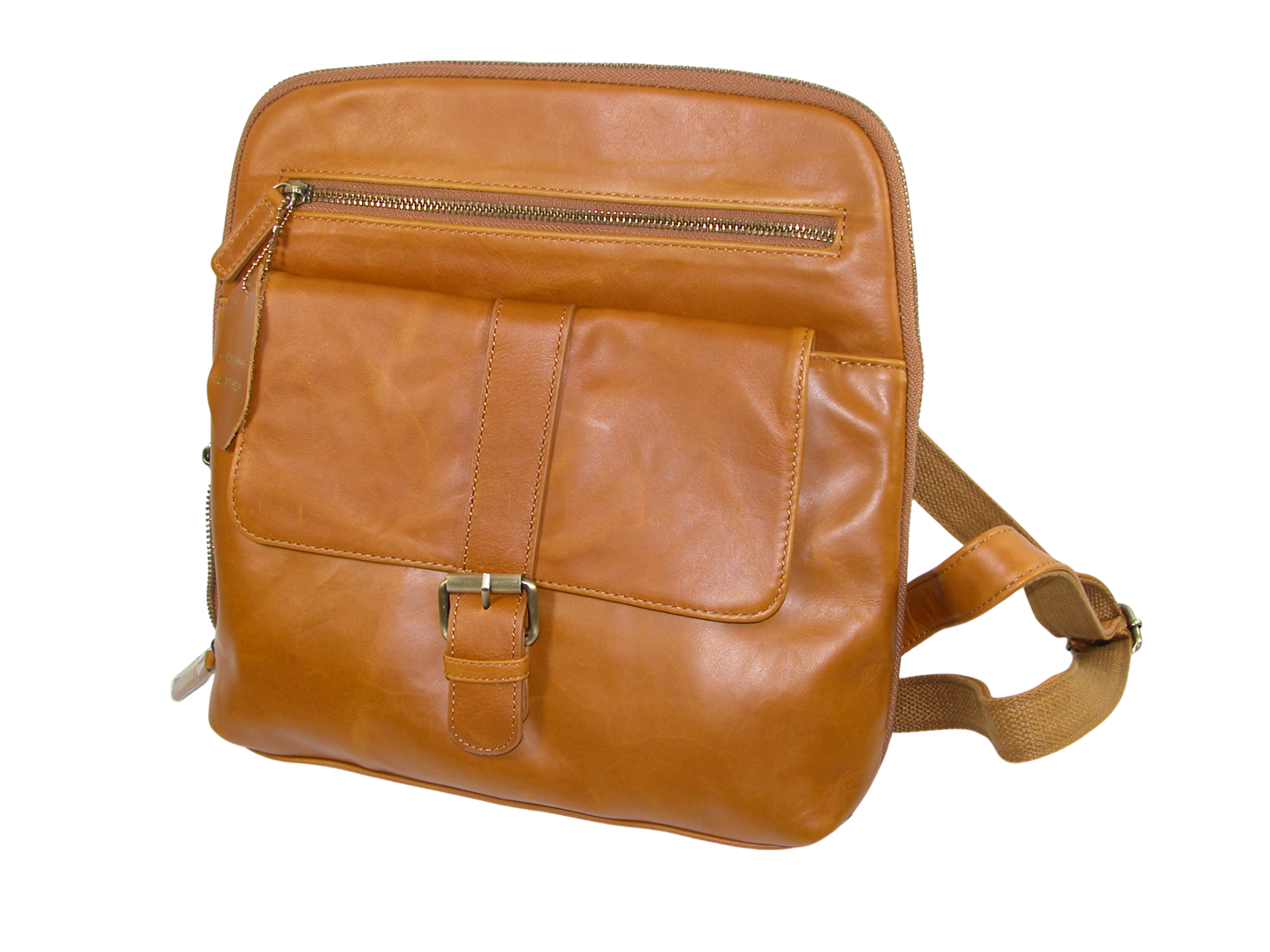 Leather Cognac Backpack GF3385