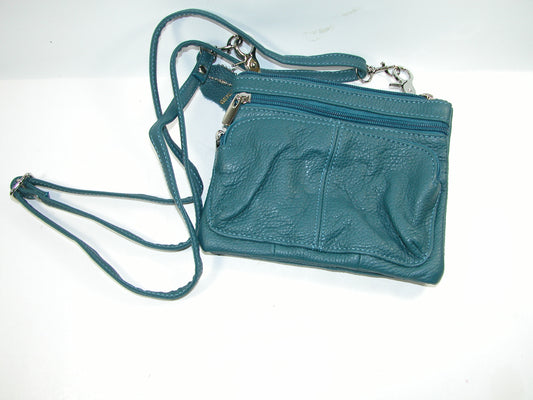 Leather Teal Crossbody GF3379