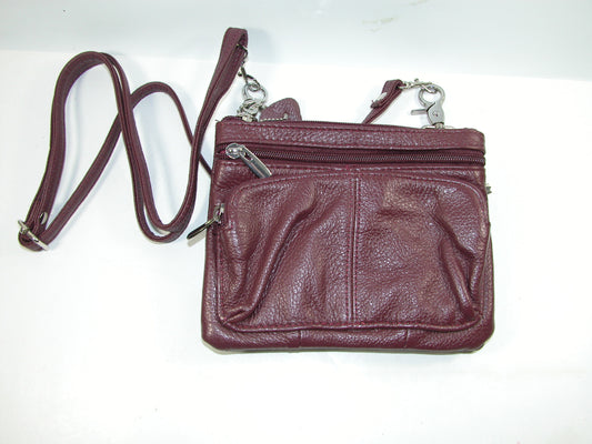 Leather Wine Crossbody GF3378