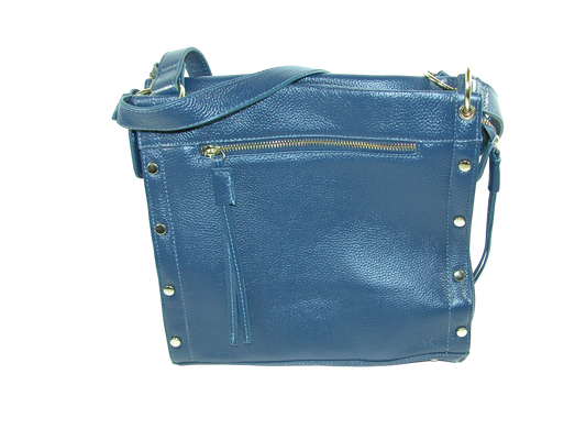 Leather Studded Handbag Navy GF3387