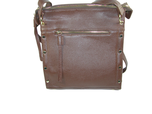 Leather Studded Handbag Navy GF3388