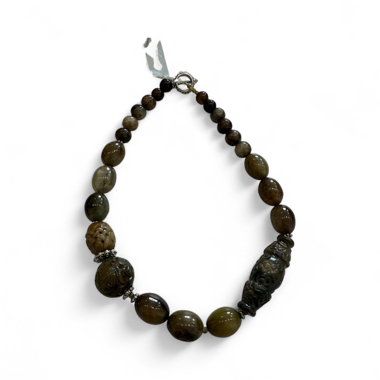 4011X Hand Carved Soo Chow Jade Necklace