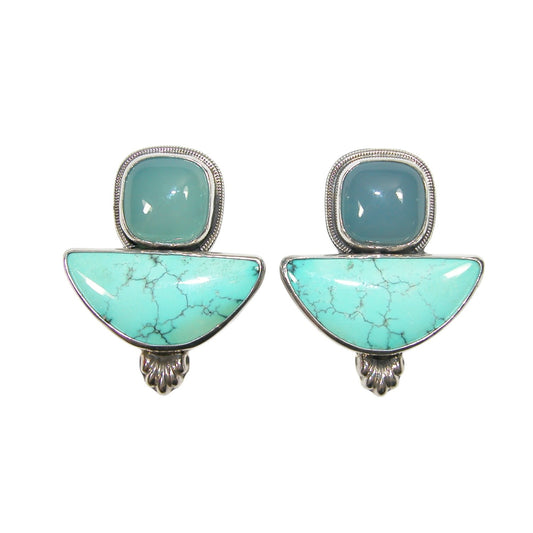 33938 Turquoise Sterling Silver Earrings